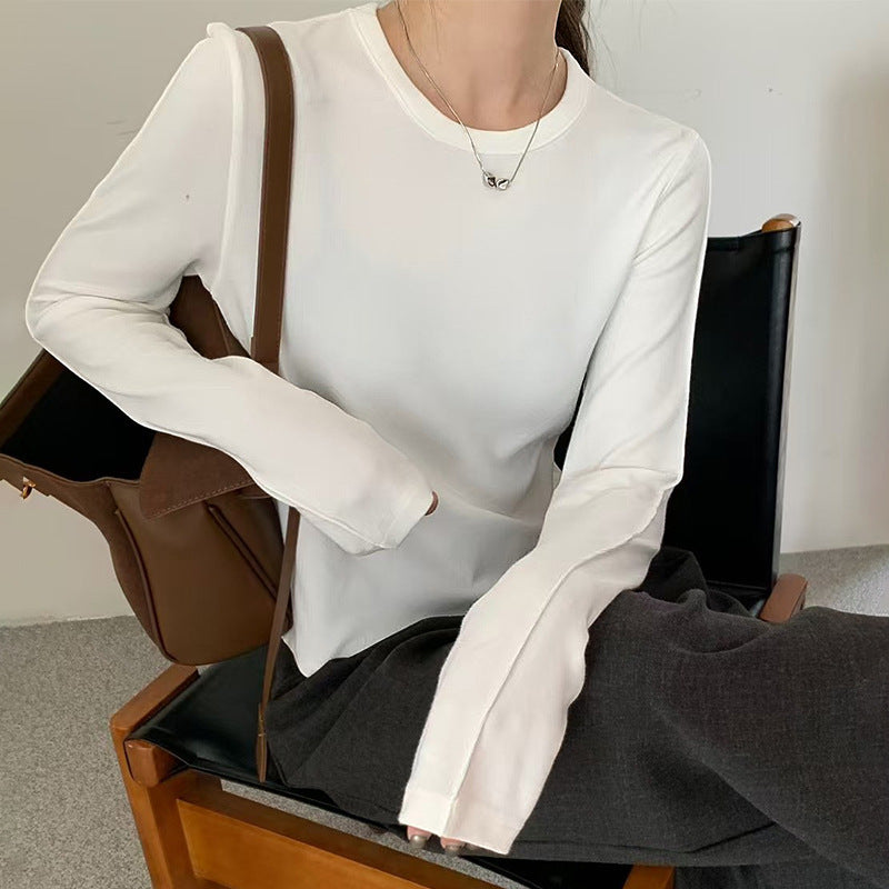 Dralon Thermoshirt mit Rundhalsausschnitt für Damen – Herbst und Winter