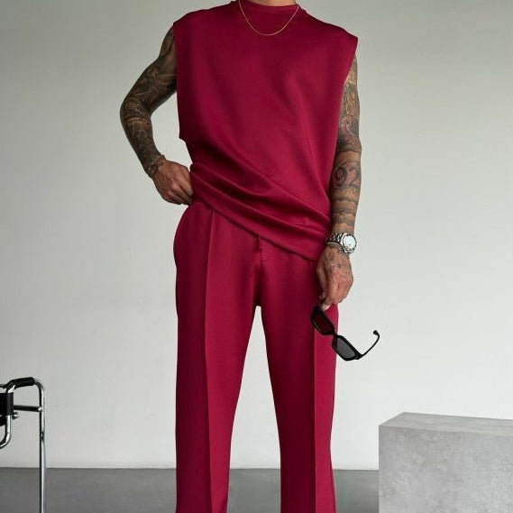 Sommer neuer Herrenanzug mit Hose und Weste