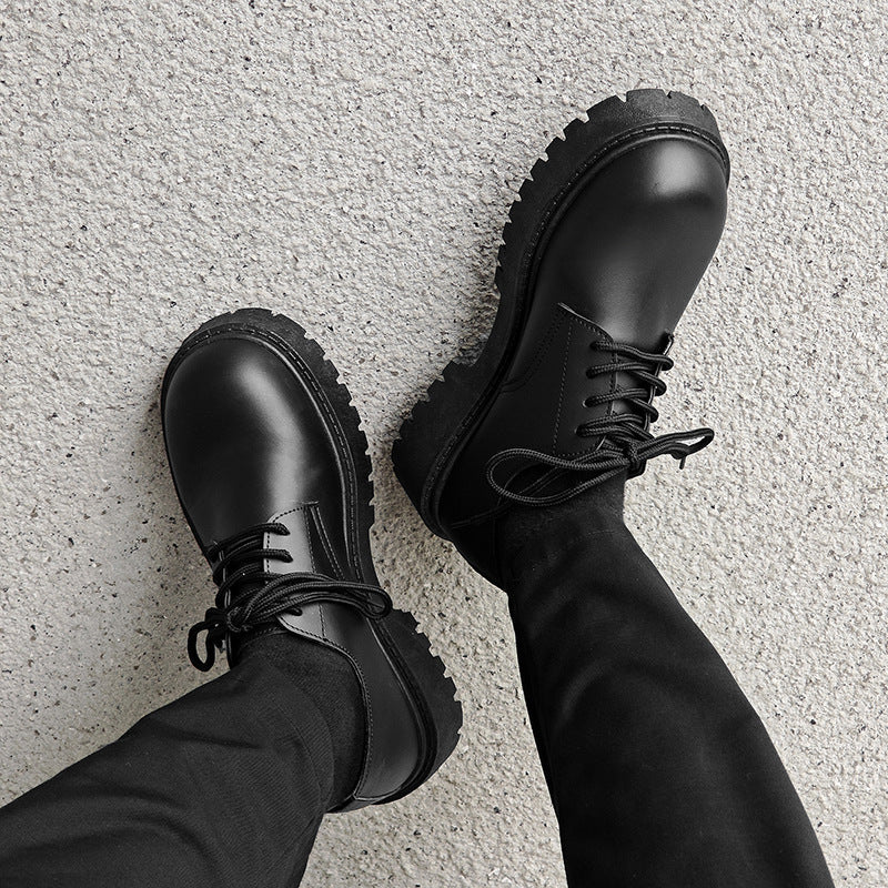 Herren Schuhe mit dicker Sohle – Britischer Stil