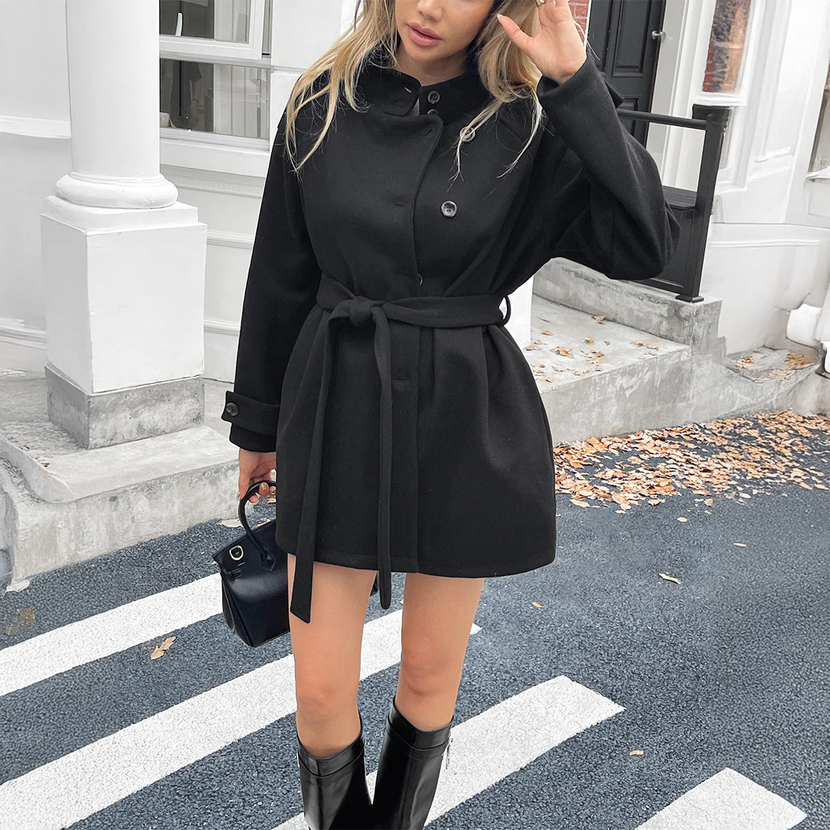 Eleganter Damen Strickmantel