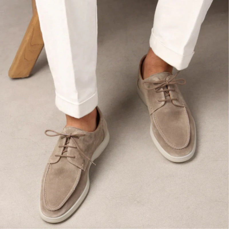 Sommerliche Herren-Schnürschuhe im europäischen und britischen Stil, Übergrößen, Freizeitschuhe für den internationalen Markt