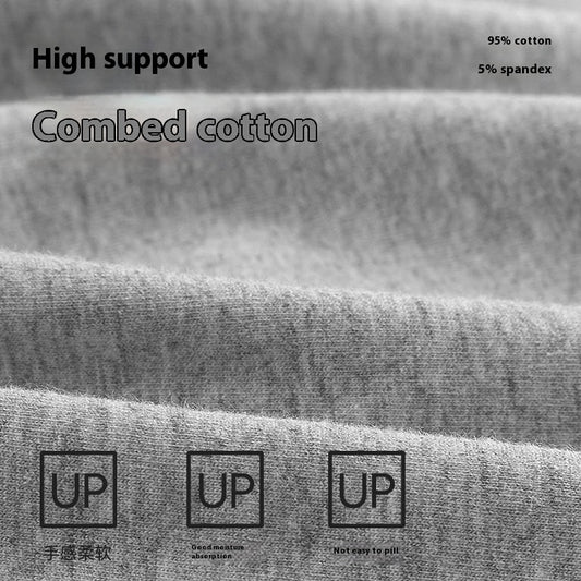 7A Antibakterieller Schritt, atmungsaktive Sommerunterwäsche aus reiner Baumwolle in Übergröße für Herren, Sommergröße