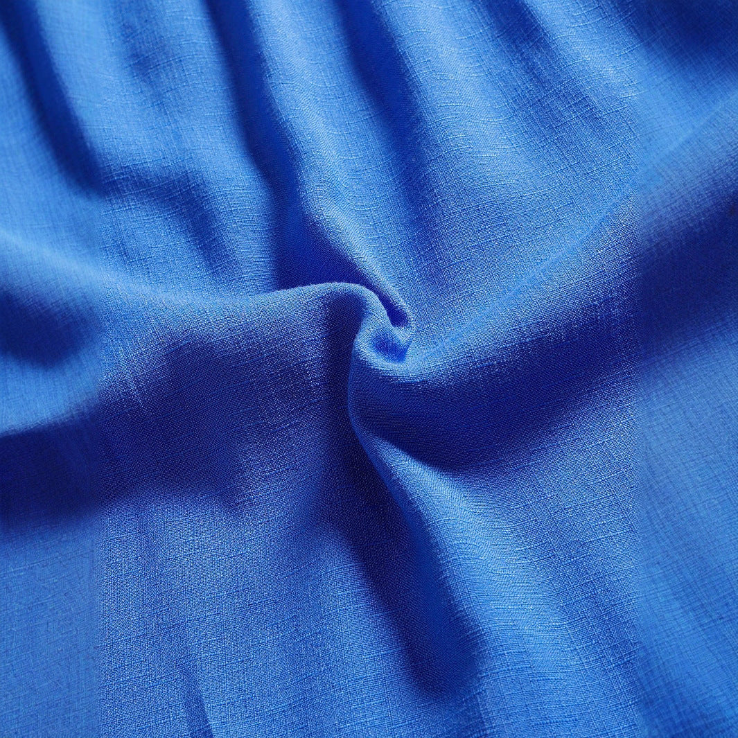 Ärmelloses Midikleid in Blau mit breitem Taillenbund, S–L