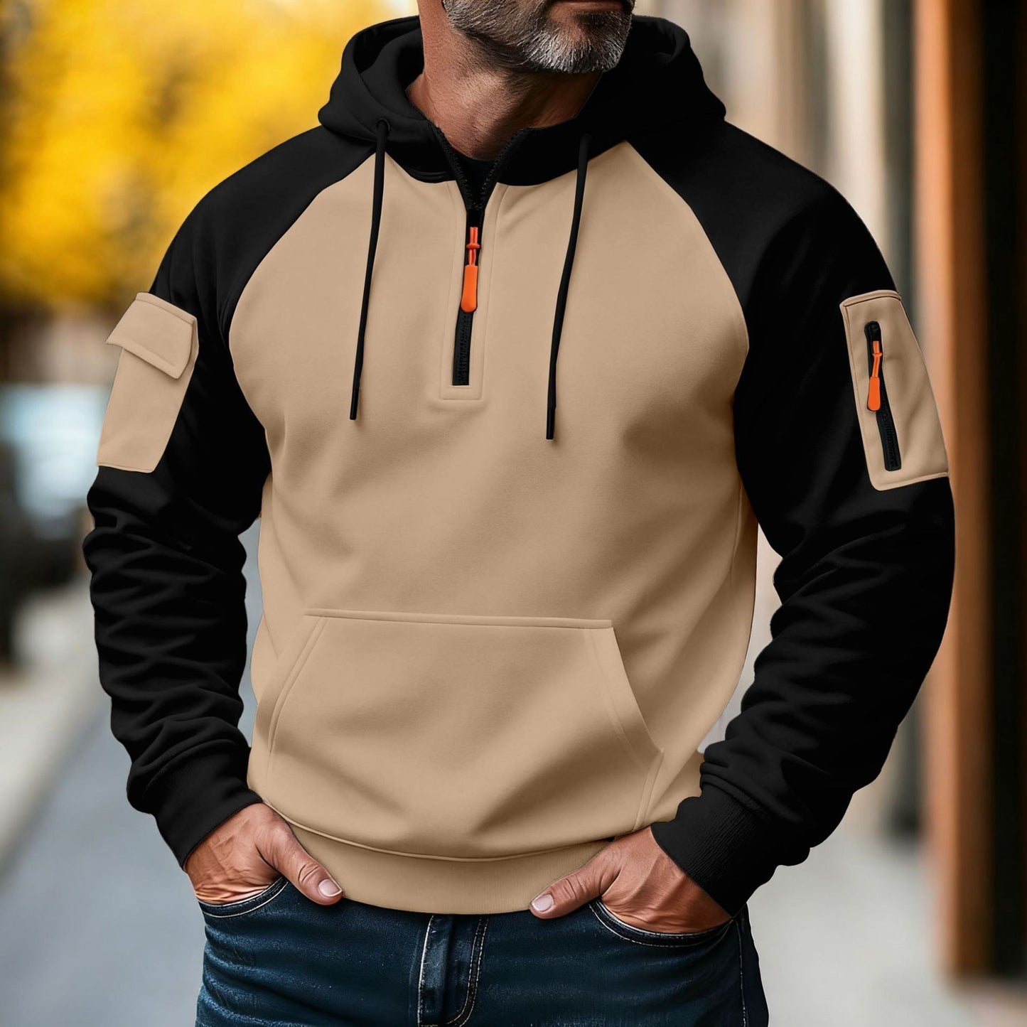 Warm Gefütterter Herren Hoodie