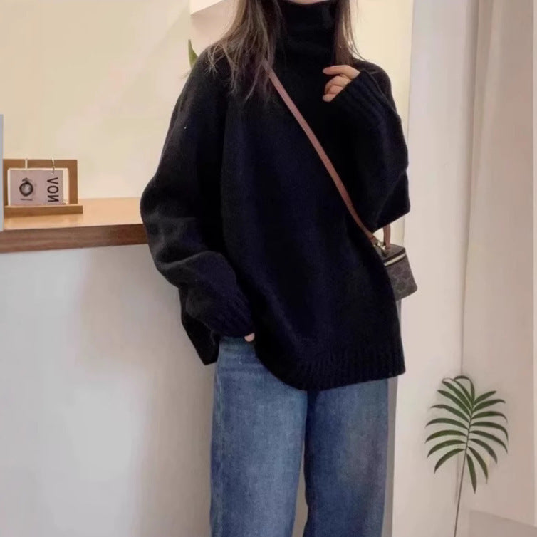 Lockerer Strickpullover im Japan-Korea-Casual-Stil – One Size