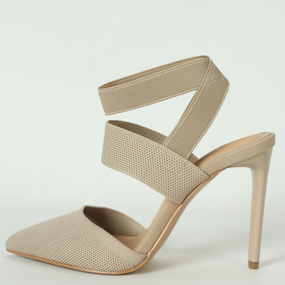 Elegante High Heels mit spitzer Zehenpartie & Elastik-Riemchen, Größen 36–43